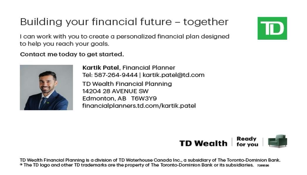 Kartik Patel TD Wealth Financial