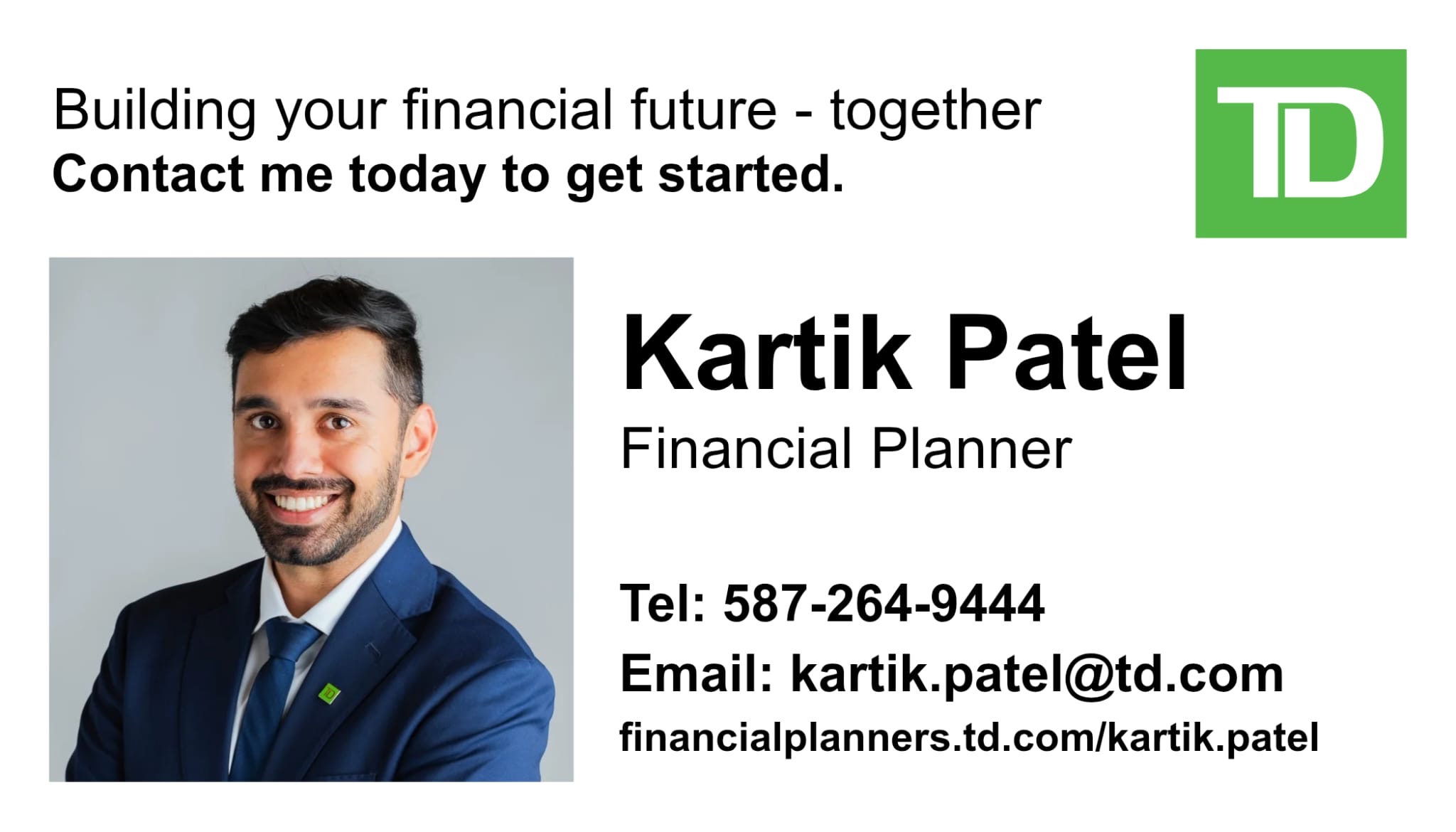 Kartik Patel TD Wealth